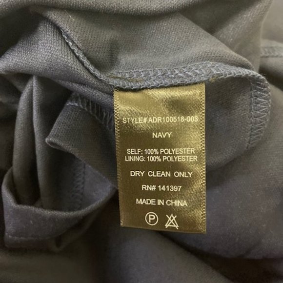 NWOT Astr Lace Fit & Flare V-Neck Dress in Navy Blue Size M - Picture 10 of 10